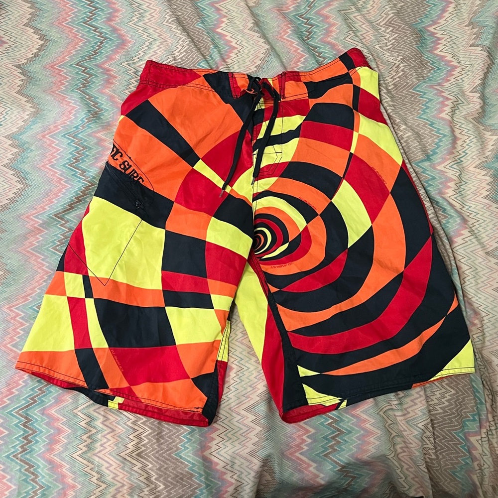 PACIFIC SURF by EXIST MENS Geometric Swim Board Shorts size Large